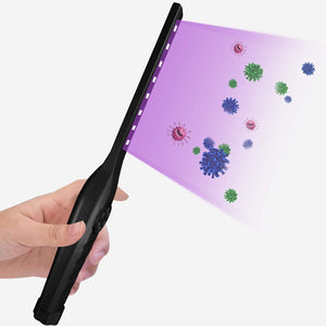 UV Light Sanitizer Wand, Portable UVC Wand Sanitizer Machine with USB Charging for Home Hotel Travel Car Kills 99% of Germs Viruses and Bacteria Disinfects Items, Dishes, Toilets, Cars, etc  US In Stock