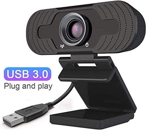 EsiCam Webcam 1080P with Microphone, 110-degree Wide Angle HD Auto Focus, Built-in Dual Stereo Mics USB Camera, for PC Mac Laptop Desktop Streaming Video Calling Recording Conferencing