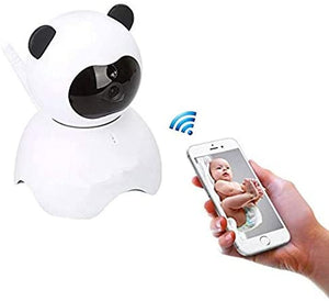 EsiCam Baby Monitor WiFi Camera Nanny Camera for Smart Phone, Toy Panda for Kids Pet Care HD Pan Tilt Motion Detection Alarm Recording Two-Way Audio Night Vision SD Card P2P Cloud Account