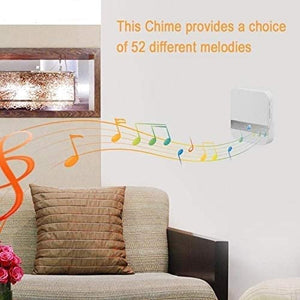 Chime Doorbell Receiver Ding Dong B10 AC 90V-250V 52 Chimes 110dB Wifi Video Doorbell Camera Low Power Consumption Indoor Bell
