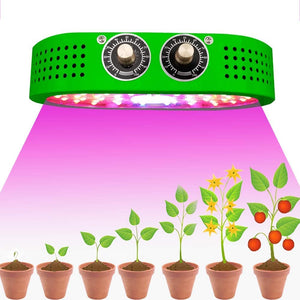 COB LED Grow Light Dimmable Adjustable Full Spectrum IR UV Panel Lamps for Greenhouse Indoor Hydroponics Plants Micro Greens Clones Succulent Seedling Germination (1100W)