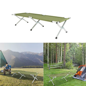 Folding Camping Cot with Carrying Bags Outdoor Travel Hiking Sleeping Chair Bed