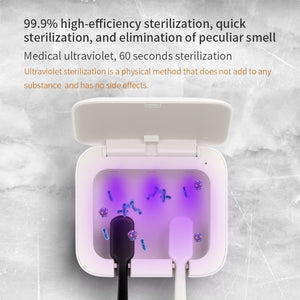 Smart Toothbrush Sterilizer UVC-LED Ultraviolet 60 Seconds Disinfection Fast Charging Toothbrush Holder