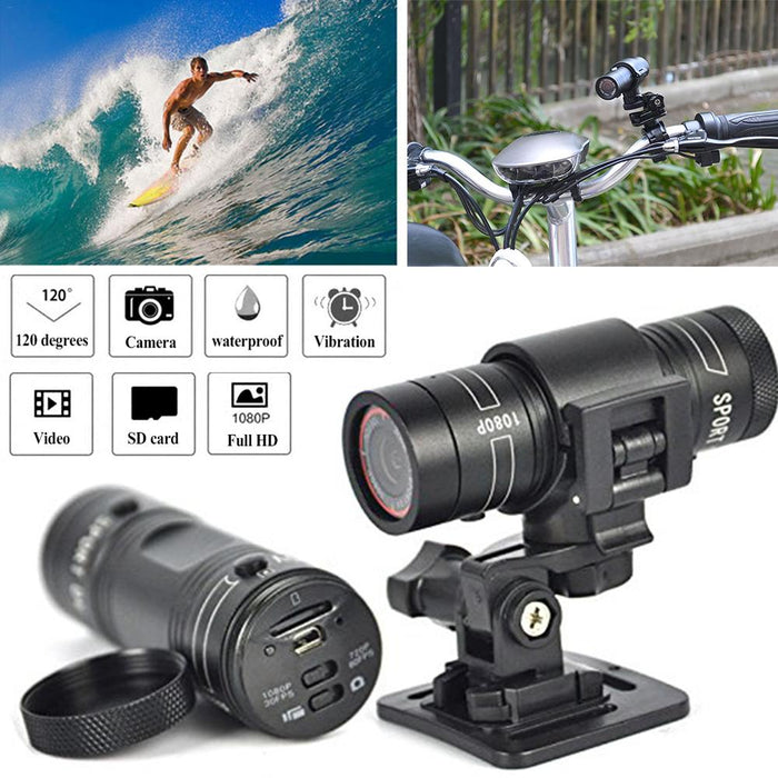 Roadiff New Sports Camera Full HD 1080P Motorcycle Mountain Bike Bicycle Camera Helmet Action DVR Video Cam Motorcycle Camera Recorder