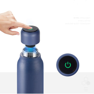 UV Water Bottle Purifier Rechargeable UV Sterilizing water bottle with Double Wall Keeping Water Hot or Cool