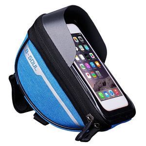 Bicycle Frame Front Tube Bag Portable Waterproof Practical Touch Screen Phone Holder MTB Bike Handlebar Cell Mobile Phone Bag