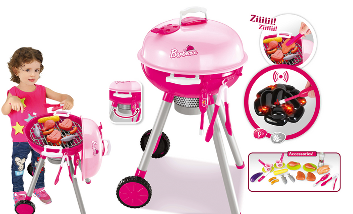 Pink BBQ Grill PlaySet Toy