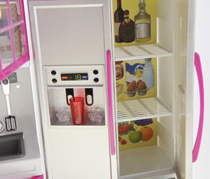My Modern Kitchen Full Deluxe Kit Battery Operated Kitchen Playset: Refrigerator, Stove, Sink